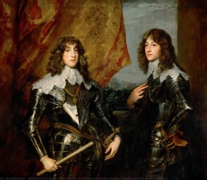 Portrait Of The Princes Palatine Charles-louis I And His Brother Robert — Sir Anthony Van Dyck