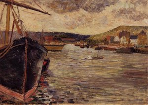 The Port Of Rouen — Eugène Henri Paul Gauguin