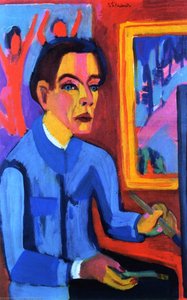 The Painter (also Known As Self-portrait By The Window) — Ernst Ludwig Kirchner
