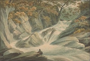Hafod- Upper Part Of Cascade — John Warwick Smith