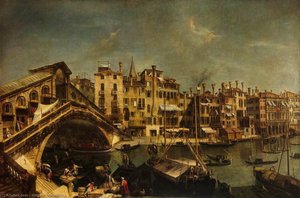 Most Rialto Z Riva Del Vin — Michele Marieschi