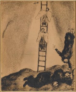 Jacob Sees In A Dream A Ladder Touching The Sky, In Which The Angels Of God Ascending And Descending (genesis, Xxviii, 14) — Marc Chagall