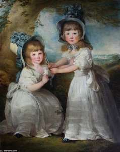 The Daughters Of Lady Boynton As Children — Richard Cosway