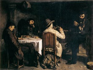 Po Večeři V Ornansách — Gustav Courbet