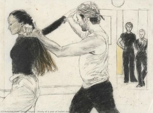 Study Of A Pair Of Ballet Dancers — Jenny Sages