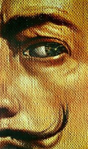 Macrophotographic Self-portrait With The Appearance Of Gala, 1962 — Salvador Dalí