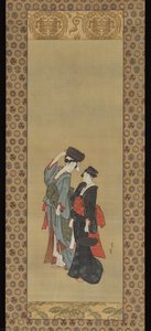 Frauen, Die Töpfe Für Das Tsukuma-festival Tragen — Katsushika Hokusai