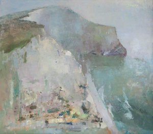 View Of The Isle Of Wight From Freshwater Bay, Looking South East — Frederick Cuming