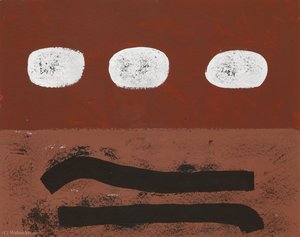 Three White Discs — Adolph Gottlieb
