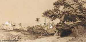 Houses By The Sea, Algiers — Charles Théodore Frère Dit Frère Bey