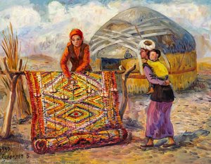 Making A Reed Screen — Bazarbay Serekeev