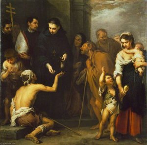 The Charity Of Saint Thomas Of Villanueva — Bartolomé Esteban Murillo
