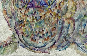 Herring Transforms Into A Human Face With Glowing Eyes (details) — У Джиан-ан