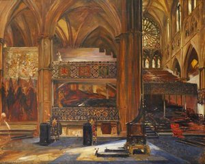 Interior Of Westminster Abbey, London, Looking Into The South Transept — John Henry Frederick Bacon