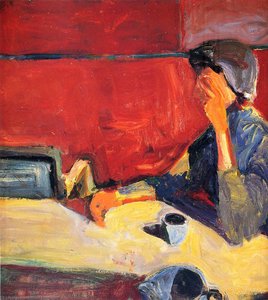 Woman at Table in Strong Light