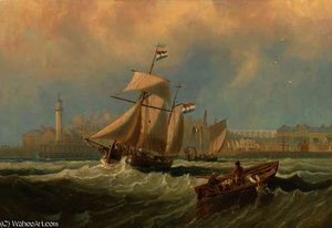 Dutch barges running out of channel port thought to be margate