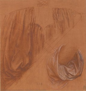 The Drapery Of A Chest And Sleeve — Leonardo Da Vinci
