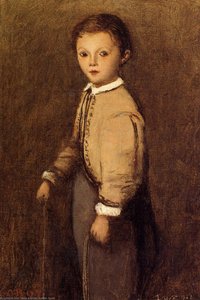 Fernand Corot, Il Nipote Del Pittore, All'età Di 4 Anni E Mezzo — Jean-baptiste-camille Corot