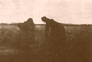 Two Peasant Women Digging — Vincent Willem Van Gogh