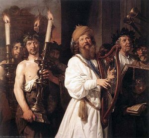 David Playing The Harp — Jan De Bray