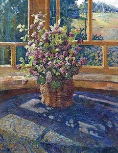 Bouquet Of Clover On The Window — Igor Emmanuilovich Grabar