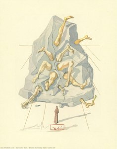 神曲，地狱：第十九歌 — 萨尔瓦多·达利