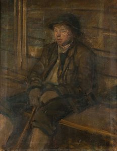 Giovane Pastore Seduto — Baron László Mednyánszky, Ladislaus Josephus Balthasar Eustachius Mednyánszky