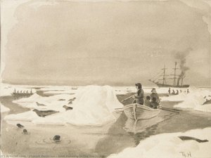 Seal Hunting In The Ice — Thorolf Holmboe
