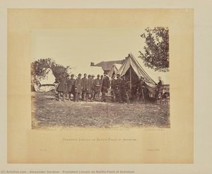 President Lincoln on Battle-Field of Antietam