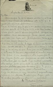 弗里达·卡罗写给亚历杭德罗·戈麦斯·阿里亚斯的信，1924年9月20日 — 弗里达·卡罗