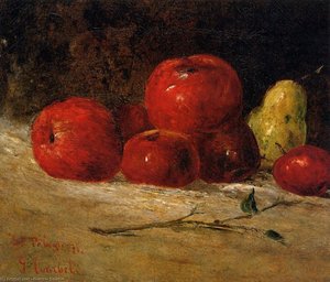 Still Life: Apples And Pears — Gustave Courbet