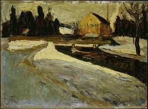Schwabing, Wintersonne (schwabing, Winter Sun) — Wassily Wassilyevich Kandinsky
