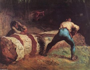 The Wood Sawyers — Jean-françois Millet