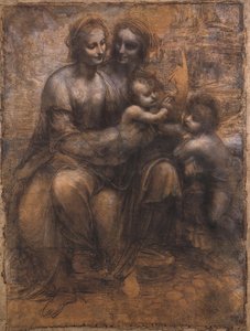 Madonna And Child With St Anne And The Young St John — Leonardo Da Vinci