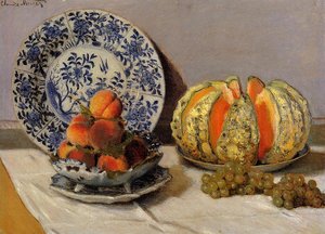 Still Life With Melon — クロード・モネ