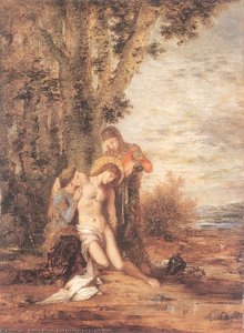 Saint Sebastian Et Les Saintes — Gustave Moreau
