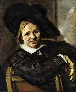 Portrait Af En Mand I Hætte — Frans Hals I