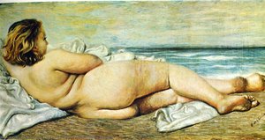 Nude Woman On The Beach — Giorgio De Chirico
