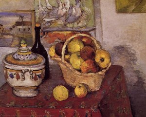 Habu Virágzó Levelekkel Összeállított Társaság — Paul Cézanne