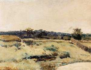 A Summer Landscape With Figures On A Path — Jan Hendrik Weissenbruch
