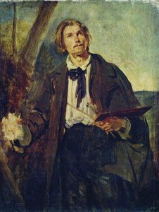 Ritratto Dell'artista Alexander Popov — Konstantin Yegorovich Makovsky