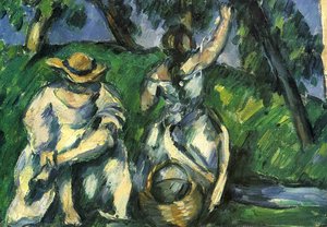 O Obstpfluckerin — Paul Cézanne
