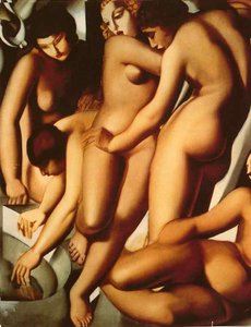 Frauen im Badezimmer (Detail)