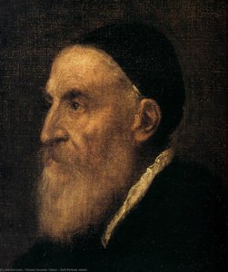 Autoportret (szczegół) — Tycjan