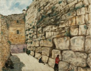 The Wailing Wall — Marc Chagall