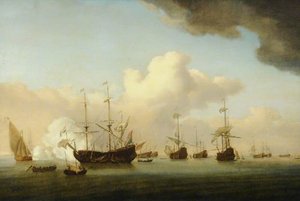 The Four Days Battle, 1666 — Willem Van De Velde The Elder
