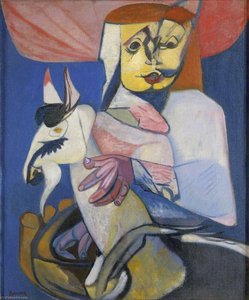 Woman With A Circus Goat — Robert Colquhoun