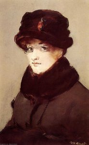 Woman In Furs (portrait Of Mery Laurent) — Édouard Manet