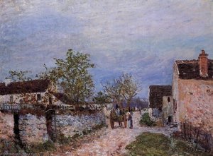 Via A Veneux — Alfred Sisley