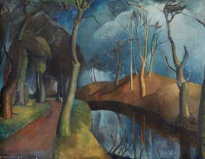 Trees on the Tyne (verso)